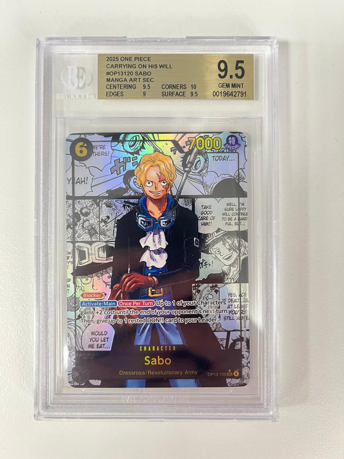 Sabo Manga Rare OP13-120 ENG BGS 9.5