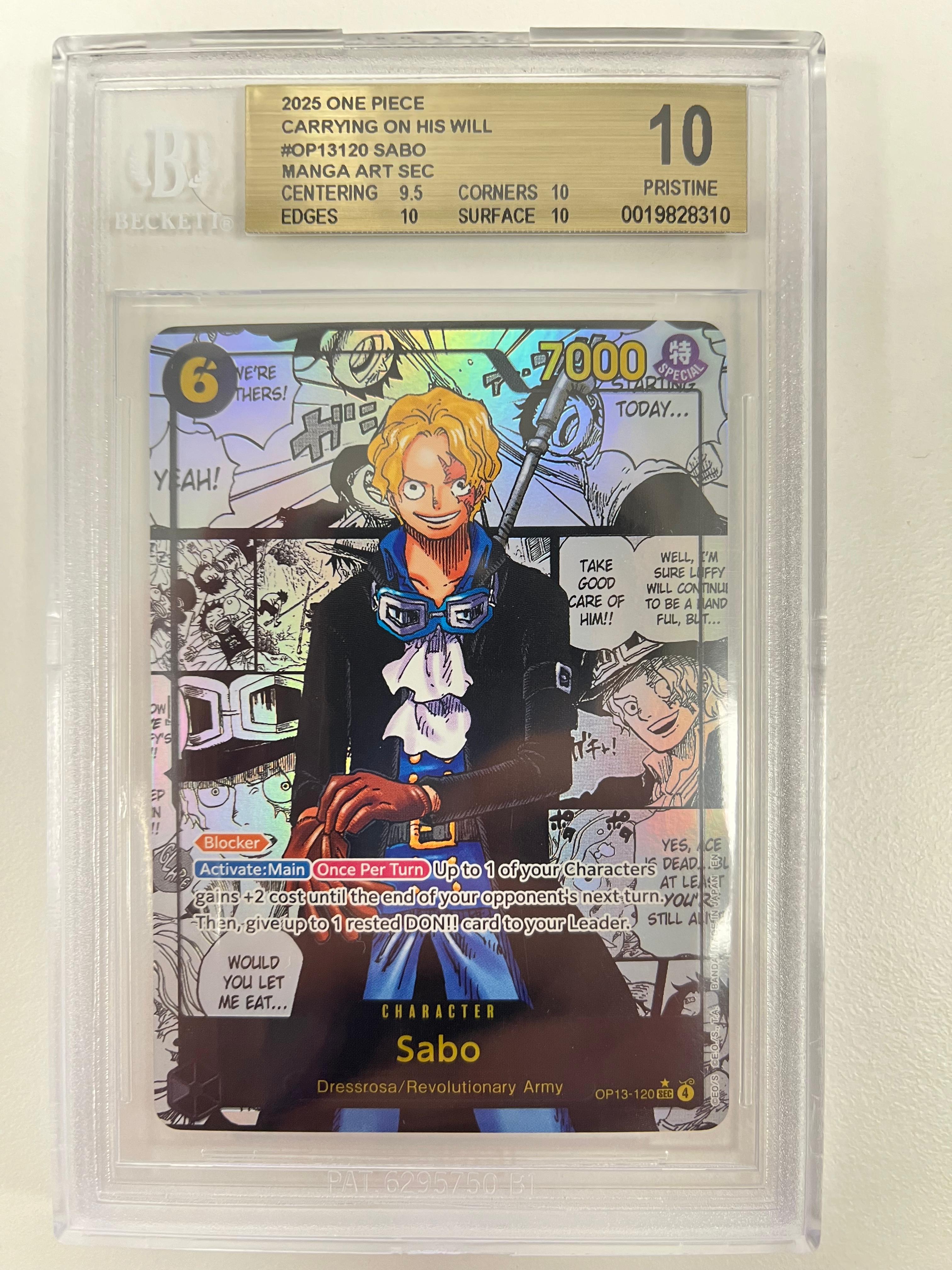 Sabo Manga Rare OP13-120 ENG BGS 10