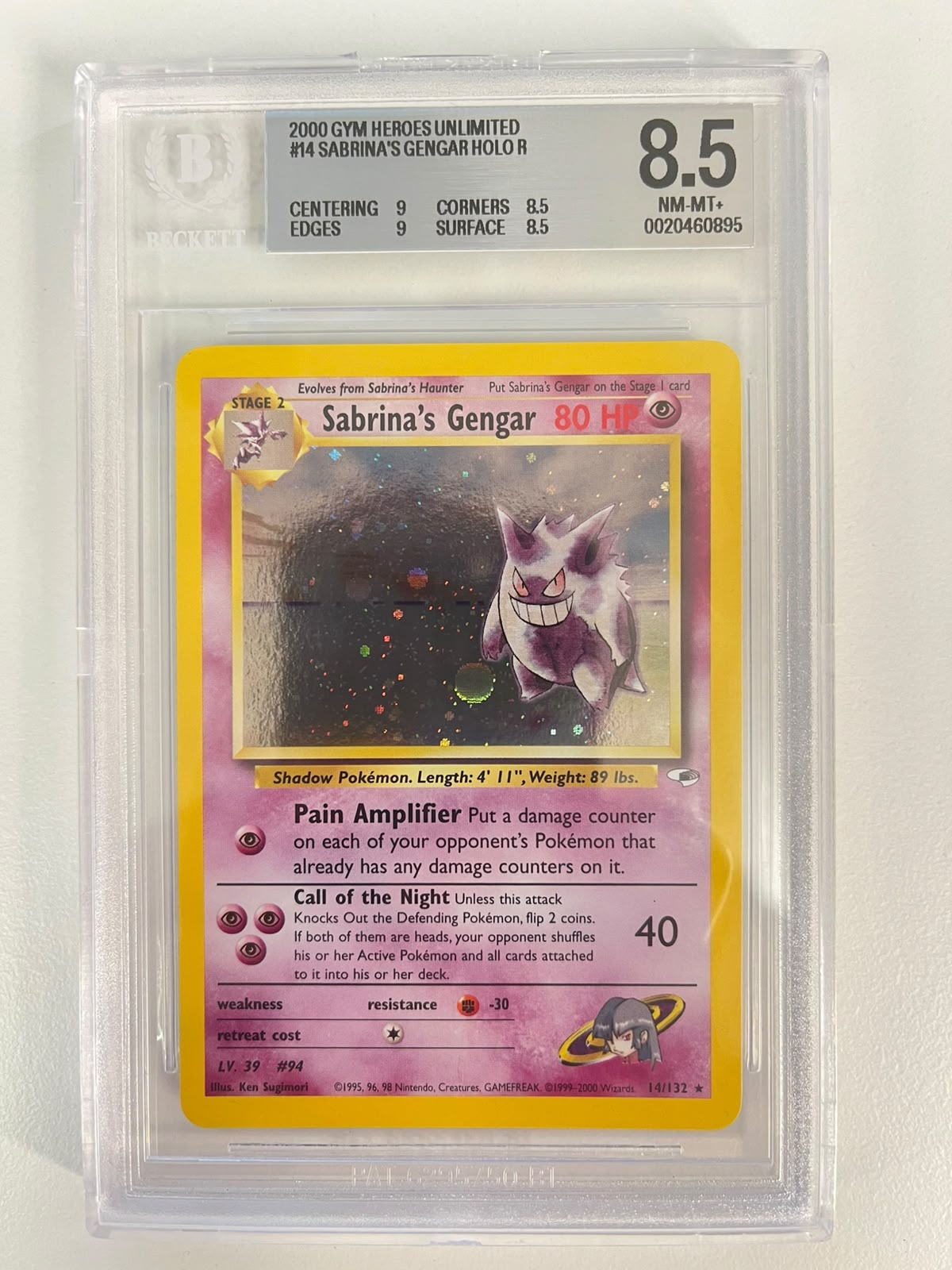 Sabrina's Gengar Gym Heroes Unlimited ENG BGS 8.5