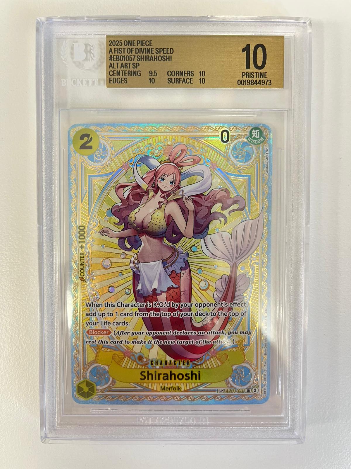 Shirahoshi Mosaic Rare EB01-057 ENG BGS 10