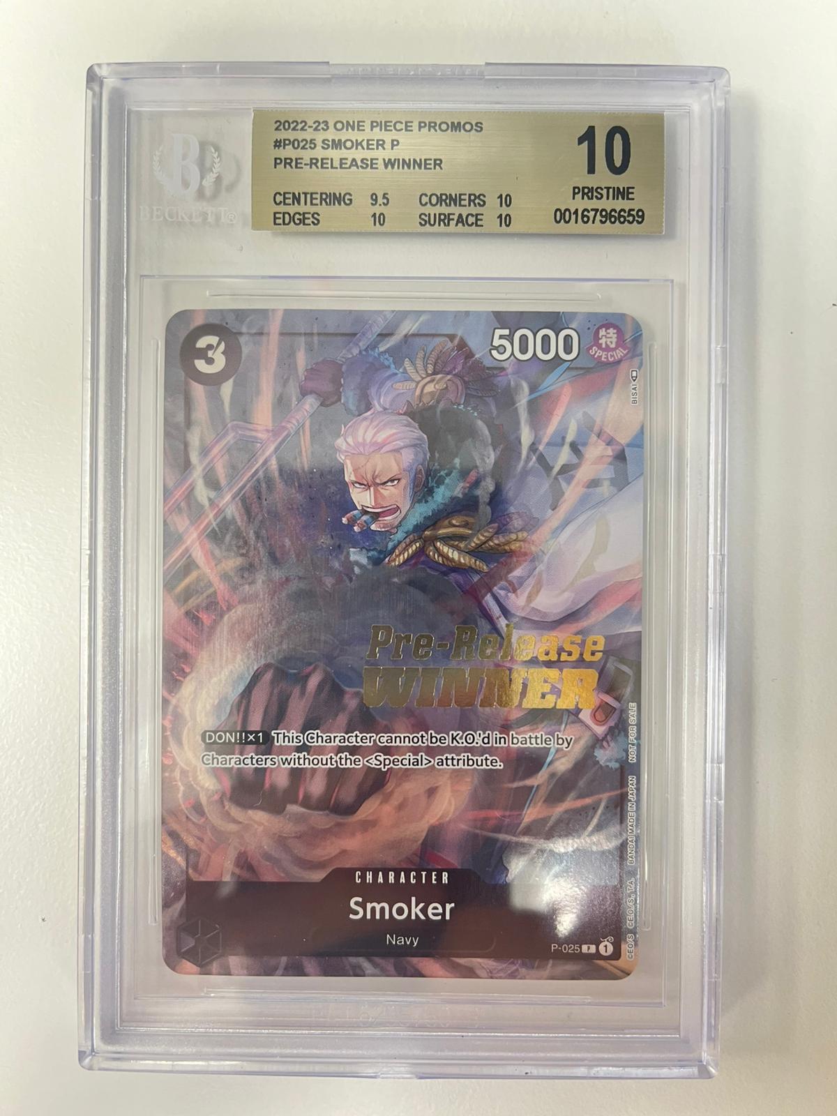 Smoker Pre-Release Winner P-025 ENG BGS 10
