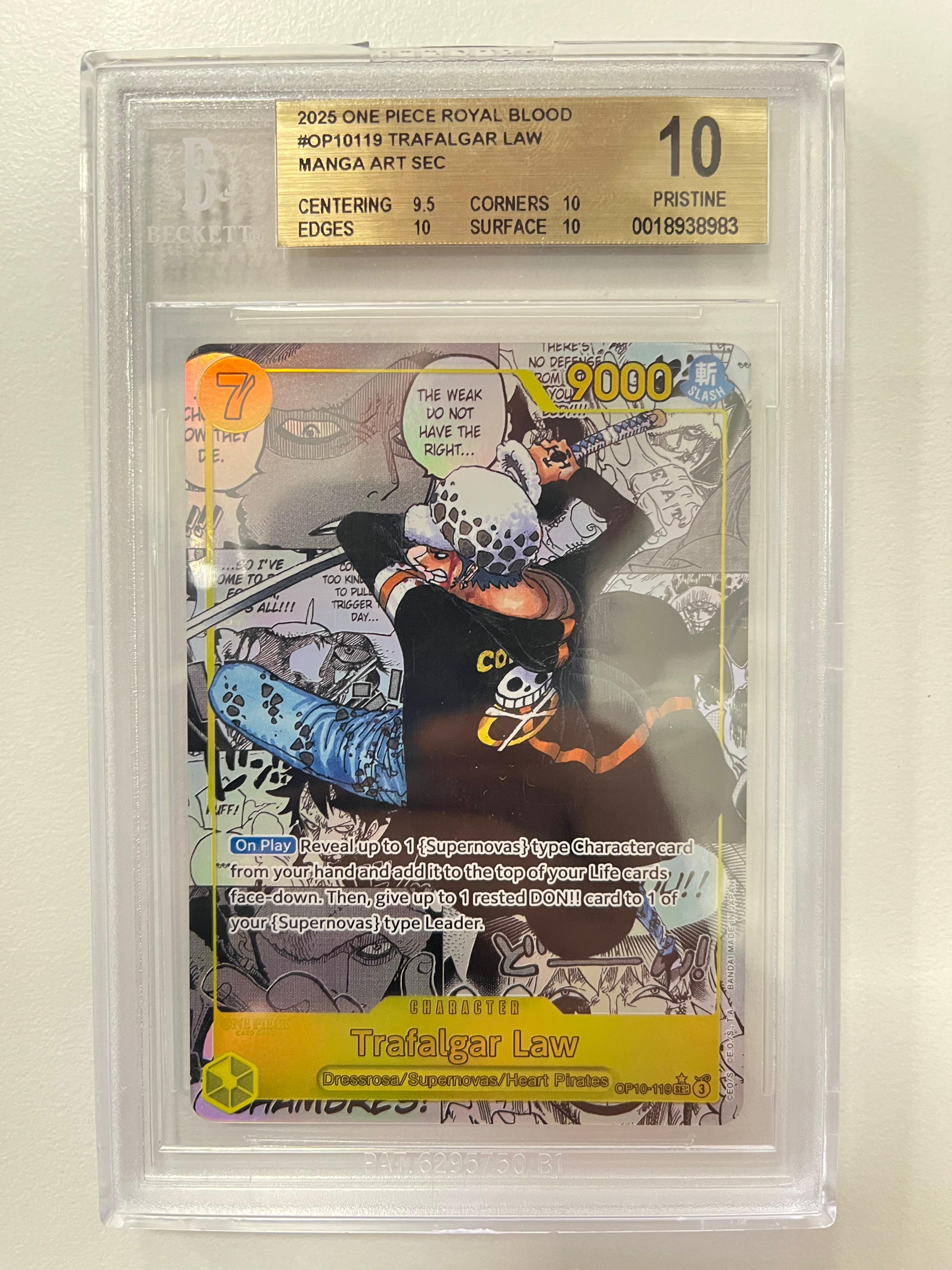 Trafalgar Law Manga Rare OP10-119 ENG BGS 10