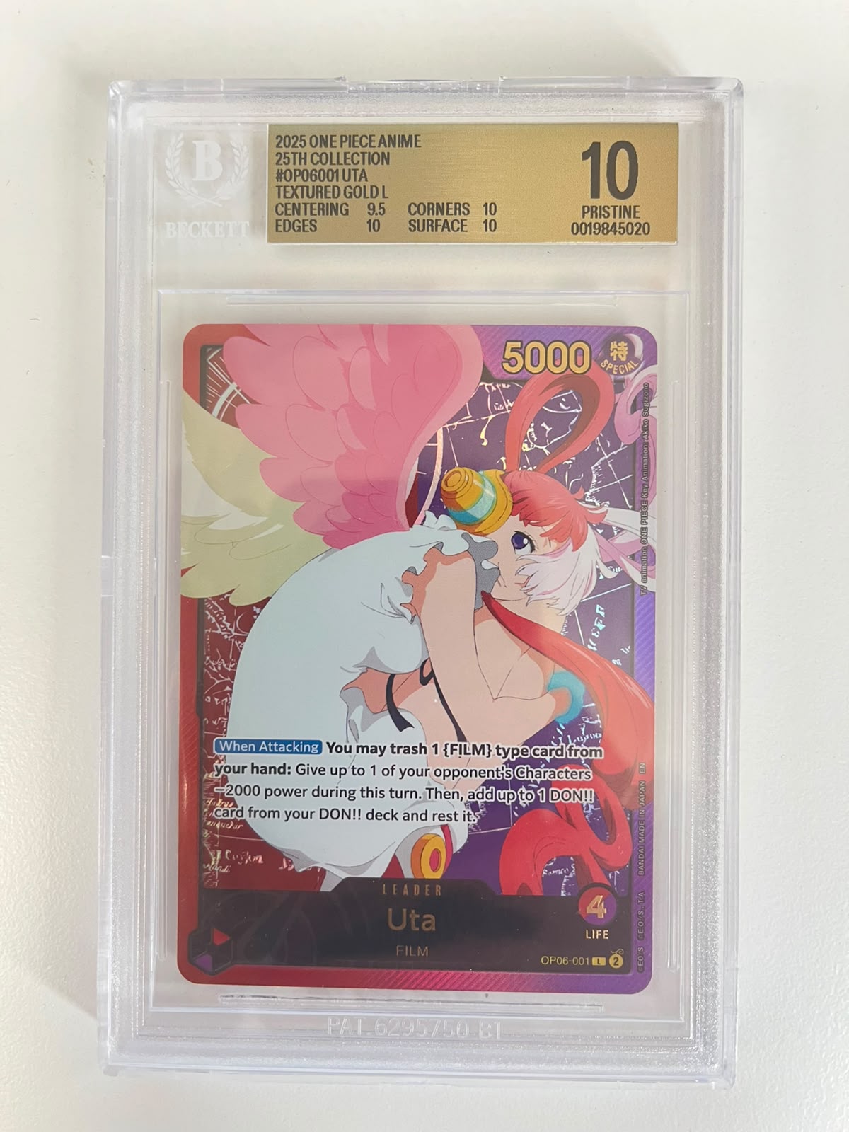 Uta Gold Leader EB02/OP06-001 ENG BGS 10