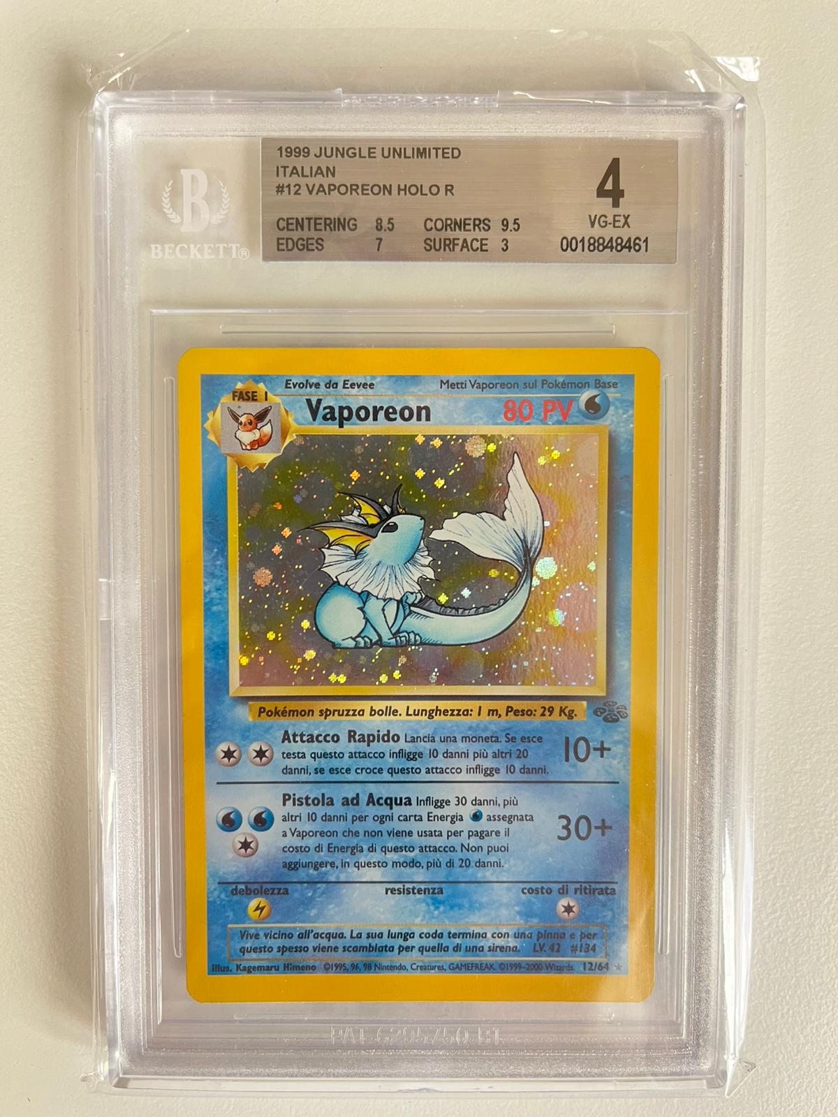 Vaporeon Jungle Holo Unlimited ITA BGS 4