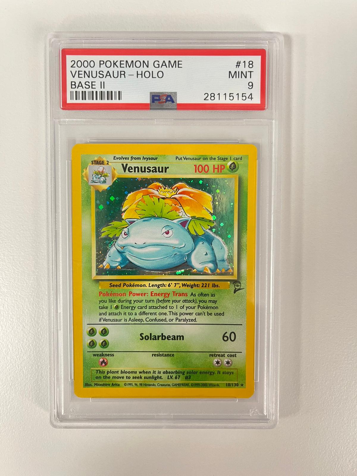 Venusaur Holo Base Set 2 ENG PSA 9