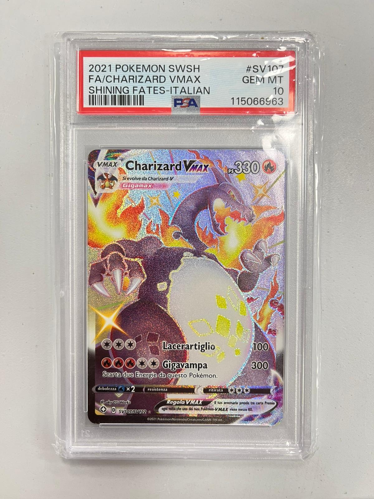 Charizard Vmax Shining Fates ITA PSA 10