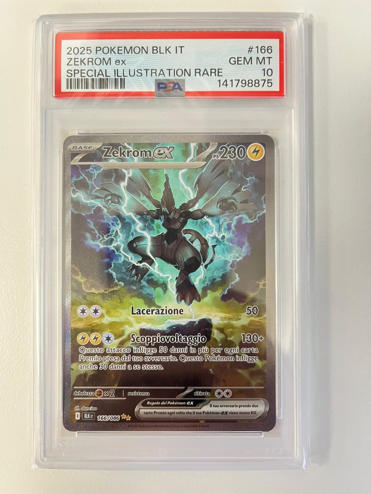 Zekrom Ex Luce Nera ITA PSA 10